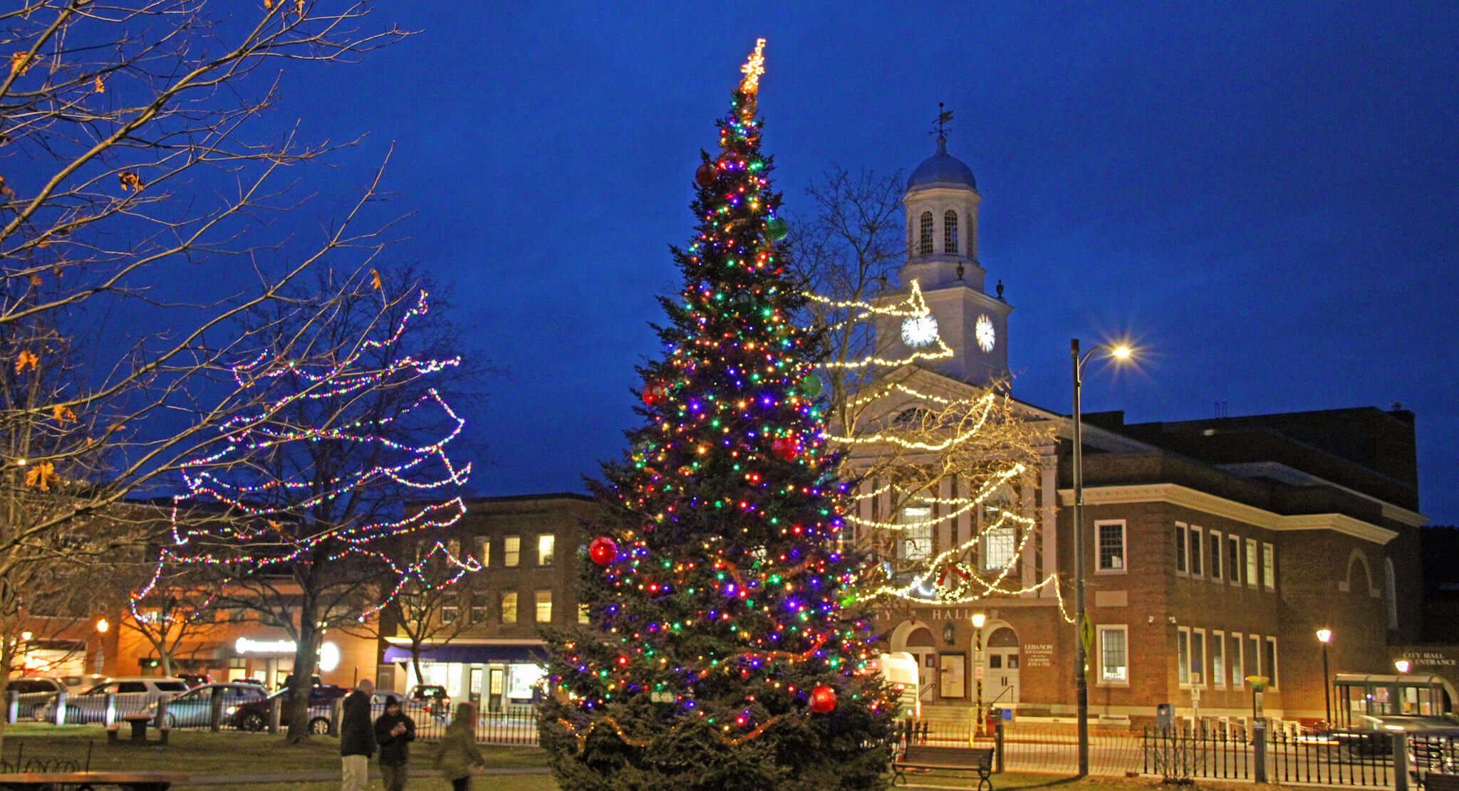 New Hampshire Travel Council Downtown Lebanon, New Hampshire Holiday Lights byDavid Nelson